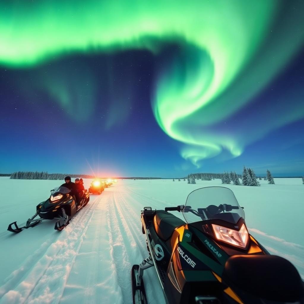 Day 4: Snowmobile Northern Lights Hunt